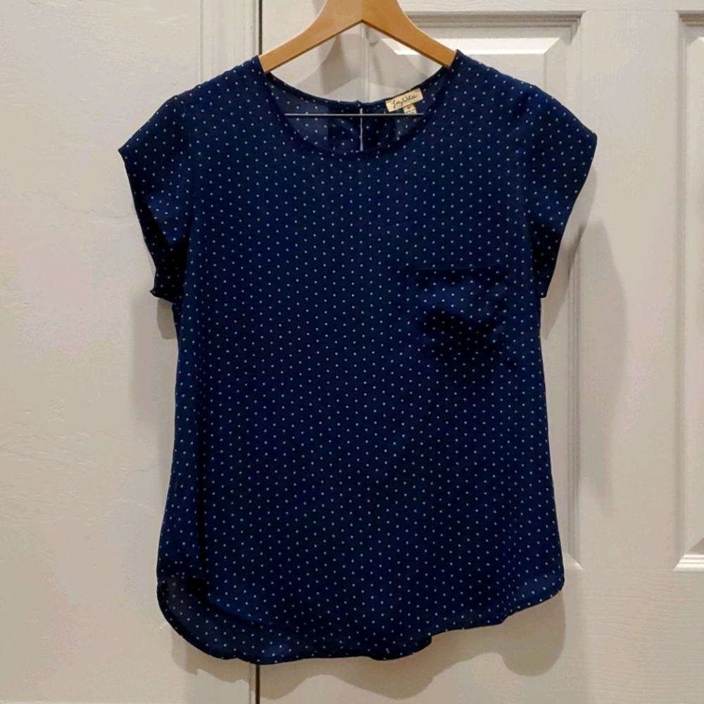 LILY WHITE Polka Dot Blouse